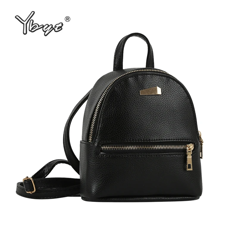 

YBYT brand 2018 new small solid preppy style rucksack high quality women shopping backpacks ladies famous designer travel bag