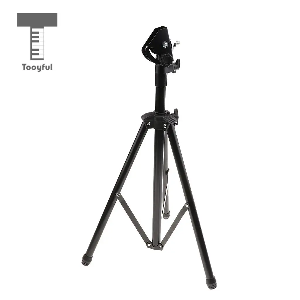 Tooyful Adjustable Metal Tripod Dumb Drum Stand Holder Practice Pad Rack Bracket Support Percussion Accessory
