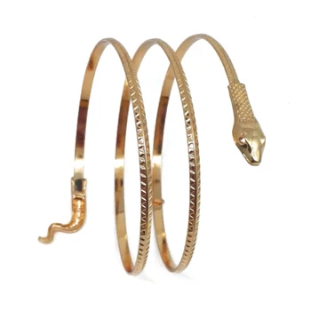 

Punk Open Adjustable Snake Cuff Bracelets for Women Fashion Simple Gothic Wrist Bangles Gift Jewelry Wholesale