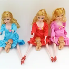 2016 new Educational Real pregnant doll suits mom doll have a baby in her tummy Christmas gift