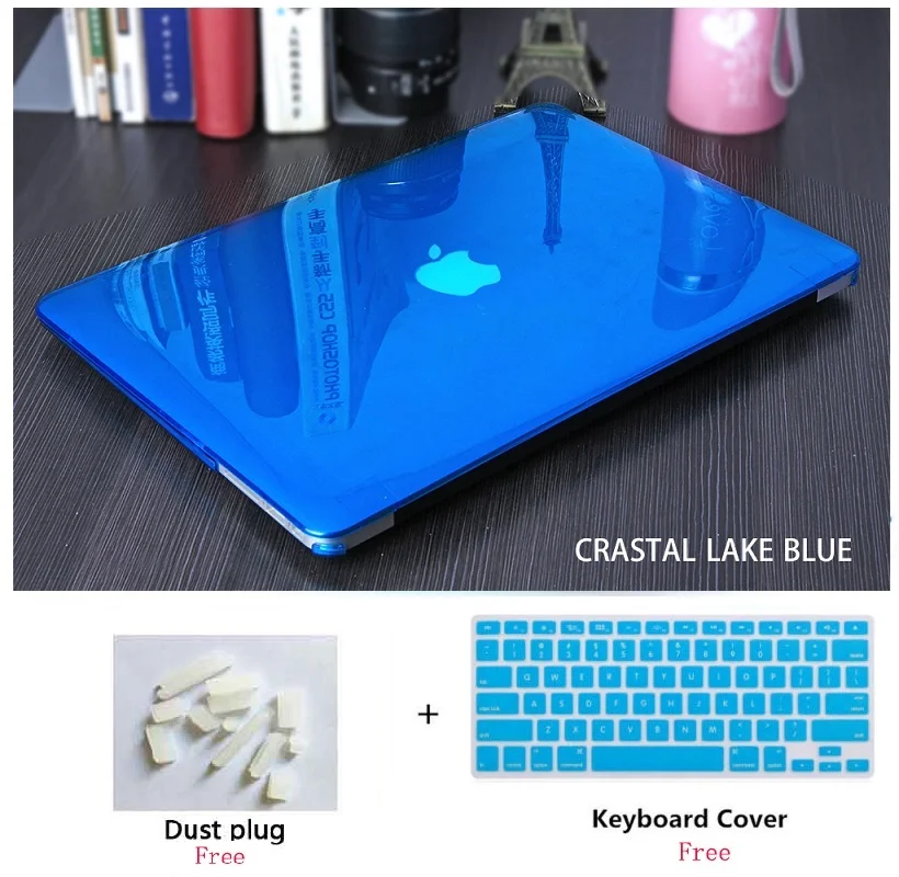 Прозрачный жесткий чехол для ноутбука с клавиатурой + пылезащитный 2020 Macbook Pro Retina