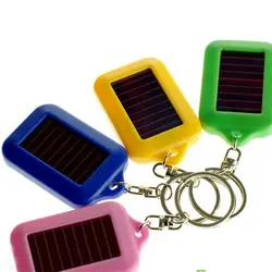 5 шт. супер мини-брелок солнечный фонарик Перезаряжаемые Брелок для ключей флэш-лампа Лидер продаж