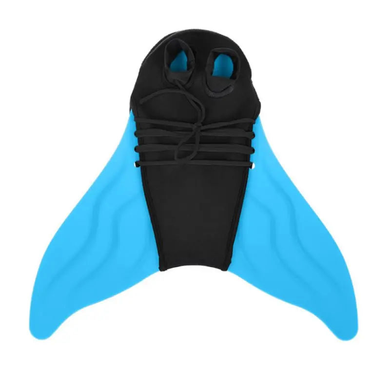 Children's Swimming Fins 1 Pc Training Flippers Color Siamese Diving Tail Swimming Equipment