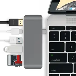 USB C 3,0 концентратор type-C до 4 к * 2 к HDMI зарядный кардридер адаптер для MacBook Pro Sata к Usb для MacBook samsung Xiaomi huawei