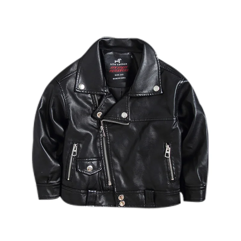 Children's Kids Leather Jacket Spring autumn New 2 8 year old