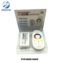 DC12-24V 18A RGB led controller 2.4G touch screen RF remote control for 5050/3528 RGB led strip/bulb/downlight/lamp