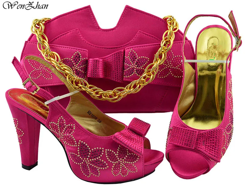 Fuchsia shoes and bag Clearance