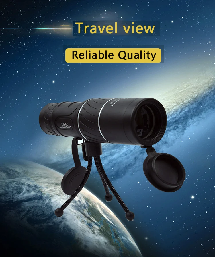 Monocular com Suporte Monocular Telescópio Poderoso Visão Noturna Óptica Len 100 m x 8000 hd Caça Profissional Binocular 30x52 3 com suporte óptica len 100 m x