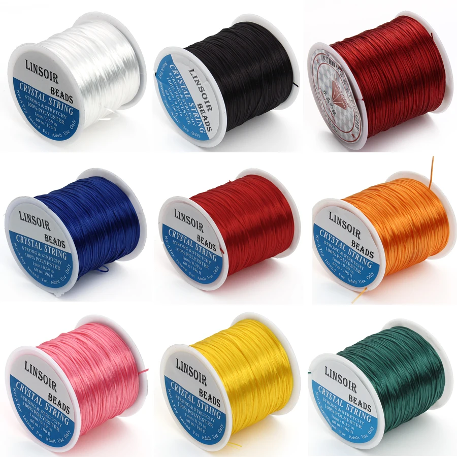 Xinyao 1rolls/Много мульти цвета эластичный стрейч Бисер Провода/шнур/string/Нитки для DIY