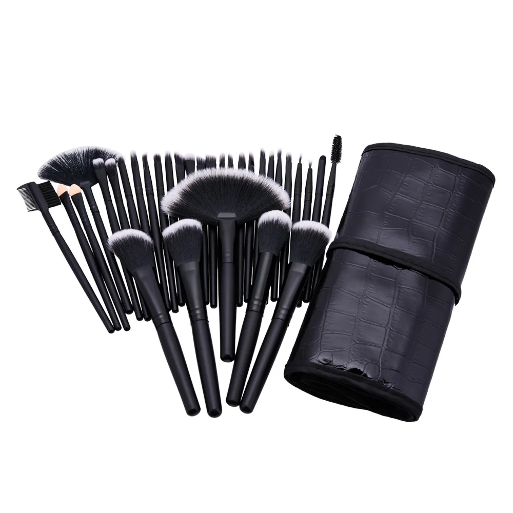 32Pcs Set Professional Makeup Brush Foundation Eye Shadows Lipsticks Powder Make Up Brushes Tools W Bag