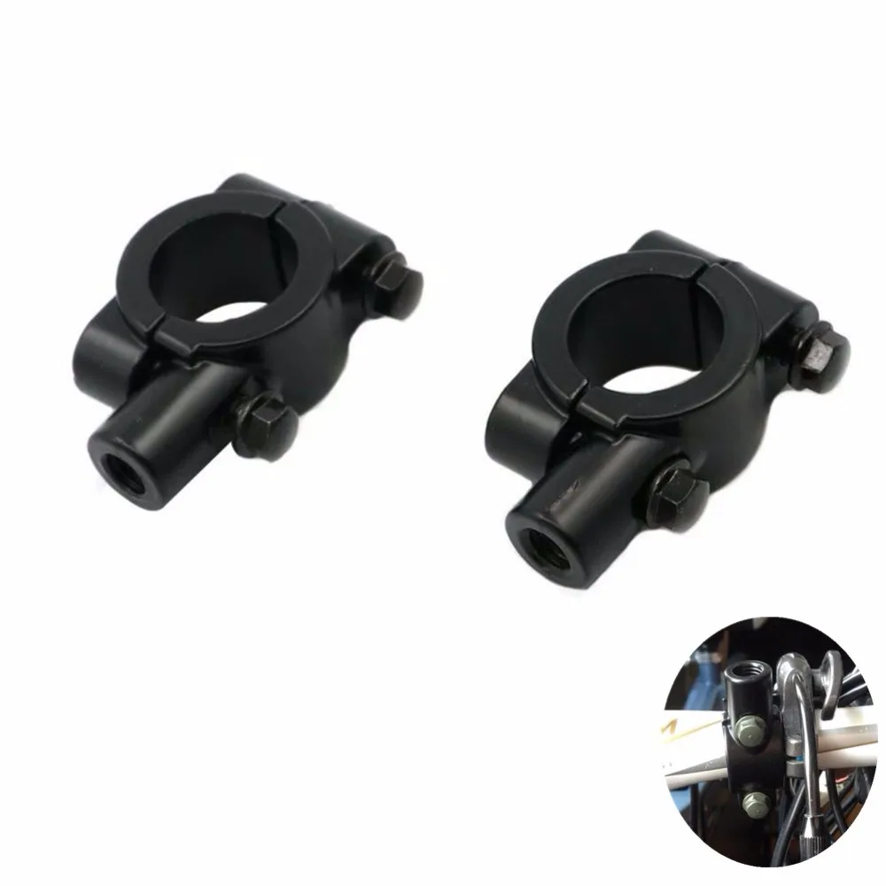 2PCS 8MM 10MM Motorcycle Handlebar Rear View Mirror Mount Bracket