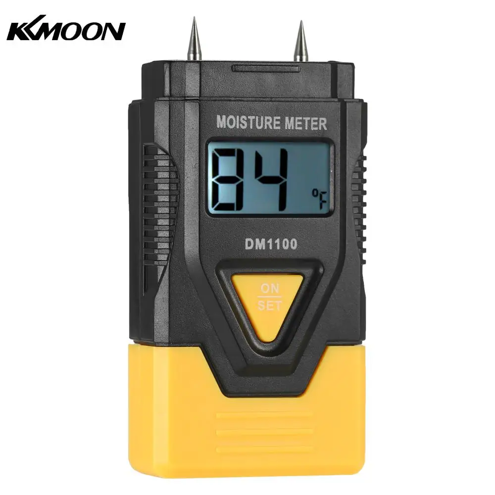 KKmoon двухконтактный цифровой измеритель влажности древесины тестер влажности er детектор влажности древесины ЖК-цифровой измеритель влажности тест