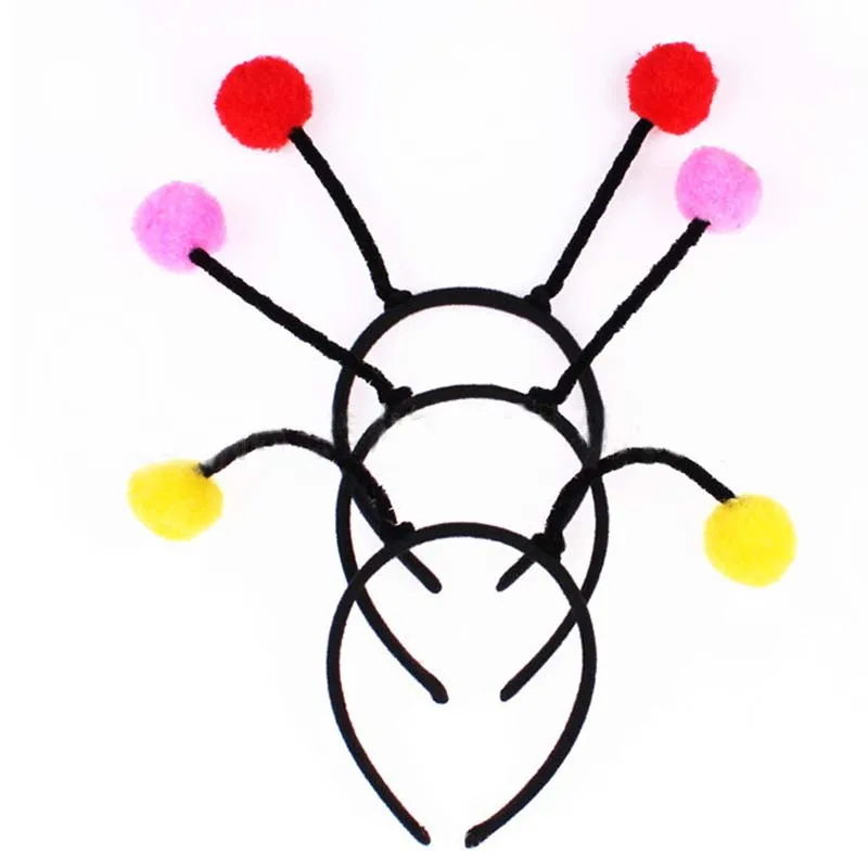 2018 Antenna Bug Headband Bee Ant Fly Ladybug Headwear Cosplay Props