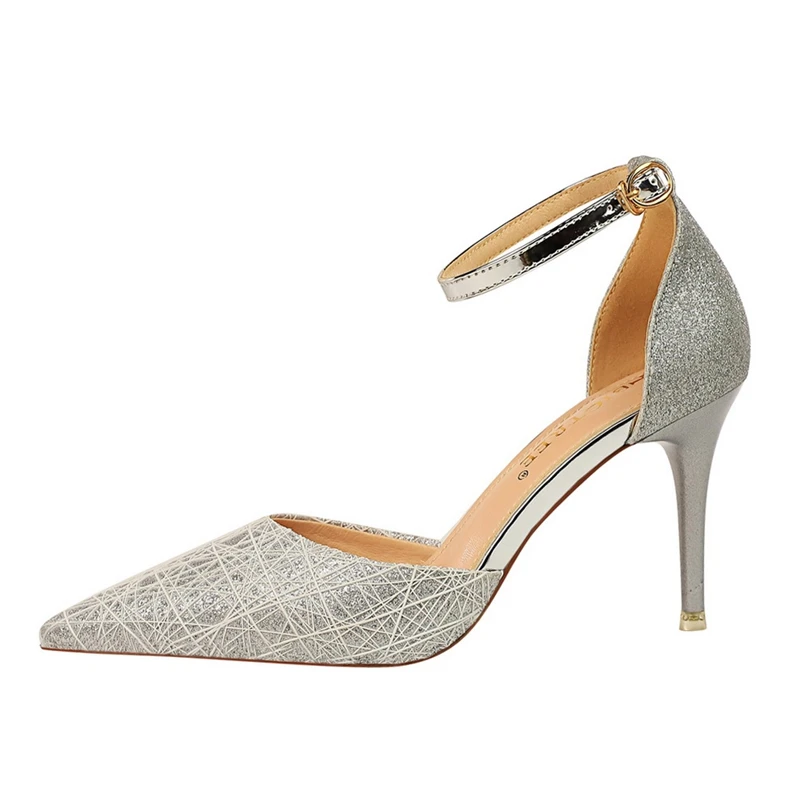 ANMAIRON 2019 Basic Super High Thin Heels Women Heels Pointed Toe Party Buckle Strap Women Sexy Solid Shoes Size 34-40 LY1814 ANMAIRON 2019 Basic Super High Thin Heels Women Heels Pointed Toe Party Buckle Strap Women Sexy Solid Shoes Size 34-40 LY1814