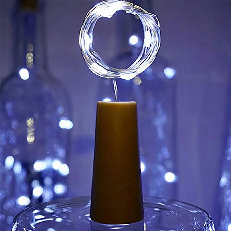 12 шт. 20 светодиодный S бутылка гирлянды с лампочками красочные устойчивый светодиодный гирлянда в бутылке для вечерние Декор светодиодные световые струны и 4jj03