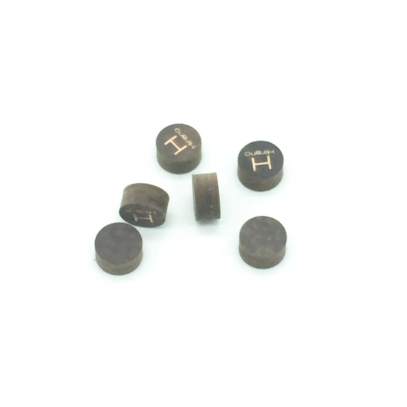2 шт./лот 14 мм наконечники для бильярдного кия темно-коричневые Многослойные наконечники для бильярдного кия в SS/S/M/H Бильярдные аксессуары
