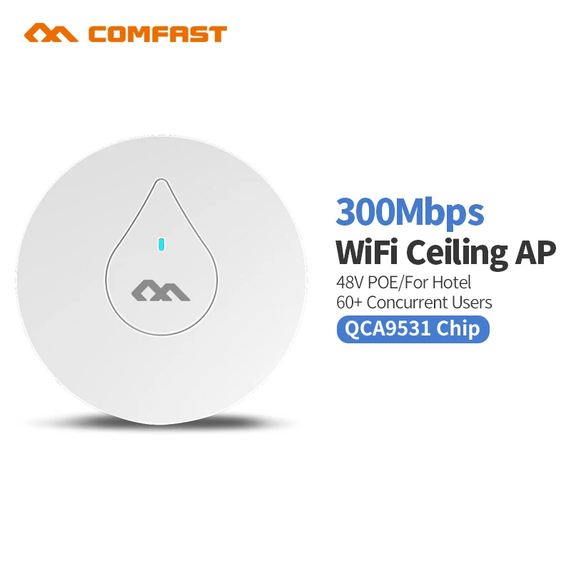 

COMFAST CF-E350N Through wall 300Mbps indoor Wireless wifi Ceiling AP 2*2 mimo open dd wrt access point bridge signal amplier AP