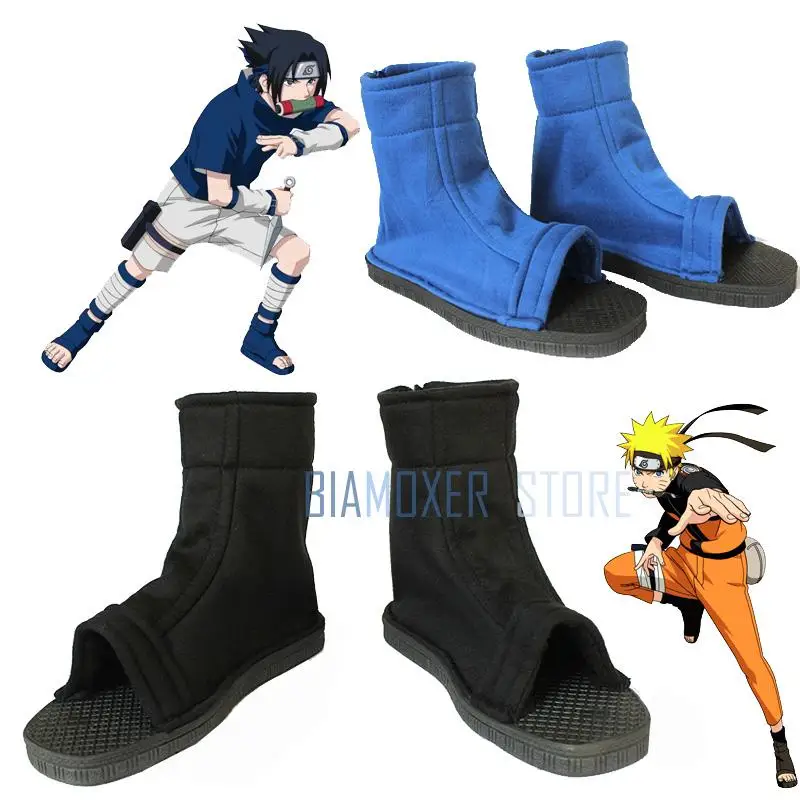 Uzumaki Naruto Boruto Sasuke; обувь для костюмированной вечеринки; Konoha; Цвет черный, синий; ботинки в стиле ниндзя; Какаши; летняя дышащая обувь