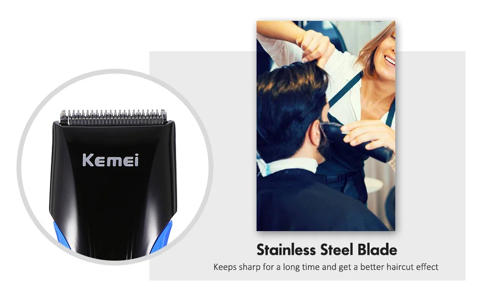 KM - 830 Electric Hair Clipper Trimmer Styling Haircut Complete Kit