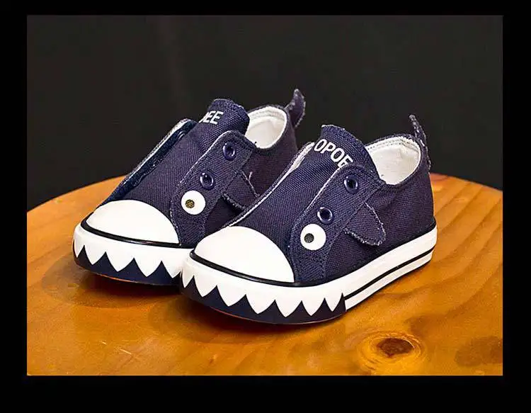 Новые Детские парусиновые туфли для мальчика мультфильм животных узор пластины обувь дышащие удобные милые обувь для девочек От 1 до 6 лет