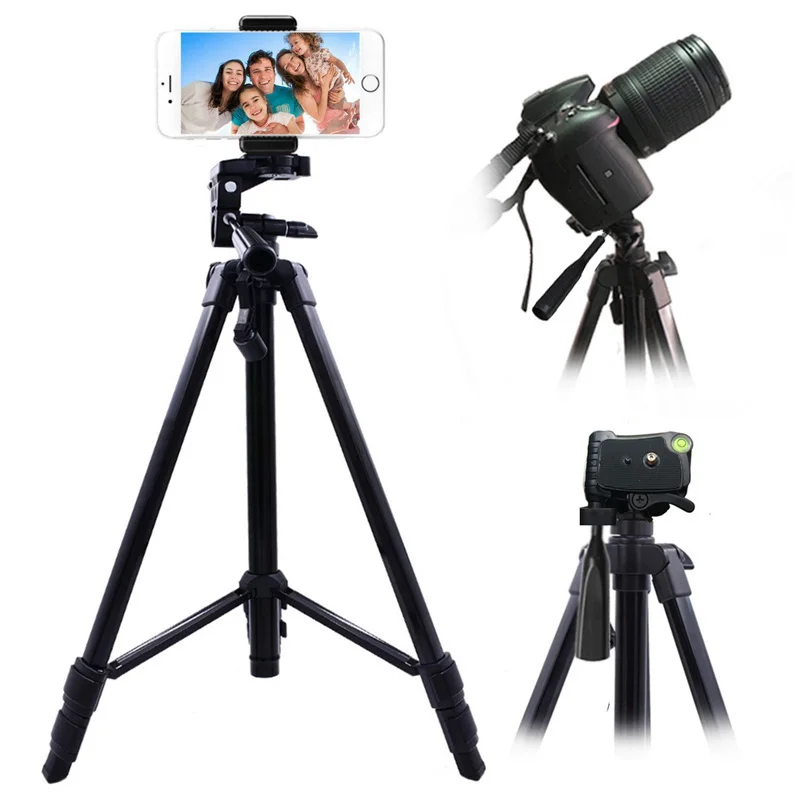 

140cm Universal Phone Holder Portable Camera Tripod For Mobile Phone Professional Tripod For Canon Sony Nikon Camera SmartPhone