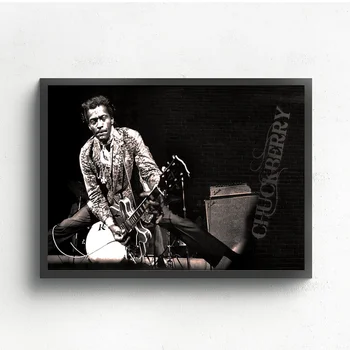 

Rock Singer Chuck Berry Art Oil Painting Poster Prints Home Wall Decor Painting 20x30 Inches