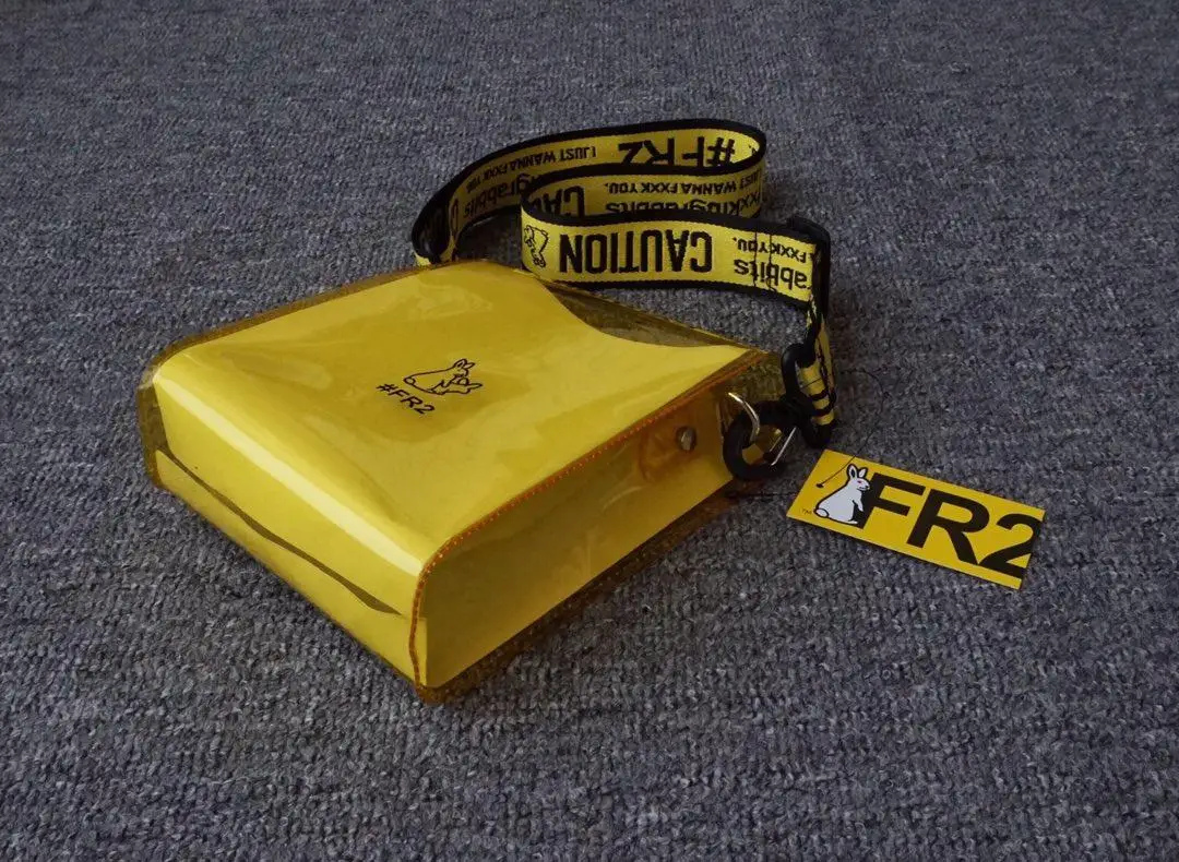 19SS Fxxking Rabbits Bag String Lable Belt Translucent Japan #FR2 Shoulder Bags Smoking Khills Kanye West Hip Hop Rabbit FR2 Bag 19SS Fxxking Rabbits Bag String Lable Belt Translucent Japan #FR2 Shoulder Bags Smoking Khills Kanye West Hip Hop Rabbit FR2 Bag