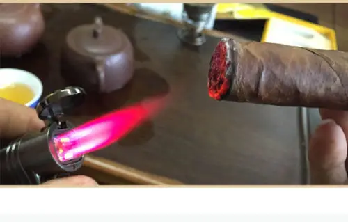 Европейский покупатель Cohiba Металл Газ Бутан 4 факел струйное пламя сигары