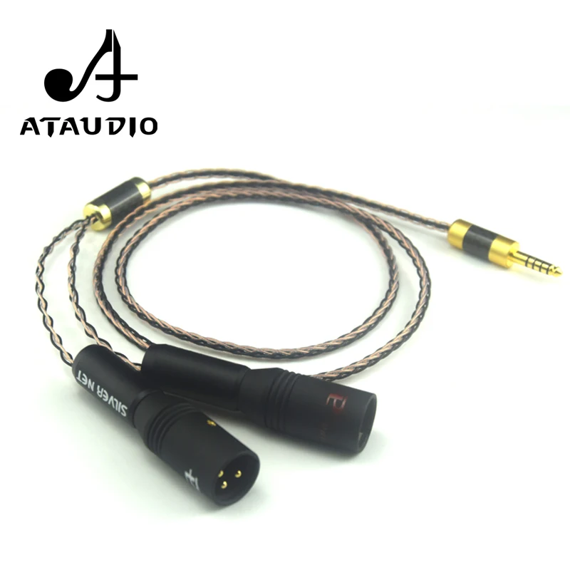 ATAUDIO-Cable Hifi de 4,4mm a 2XLR, accesorio para Sony WM1A/1Z PHA-1A/2A Z1R, 4,4mm, equilibrio a doble XLR macho