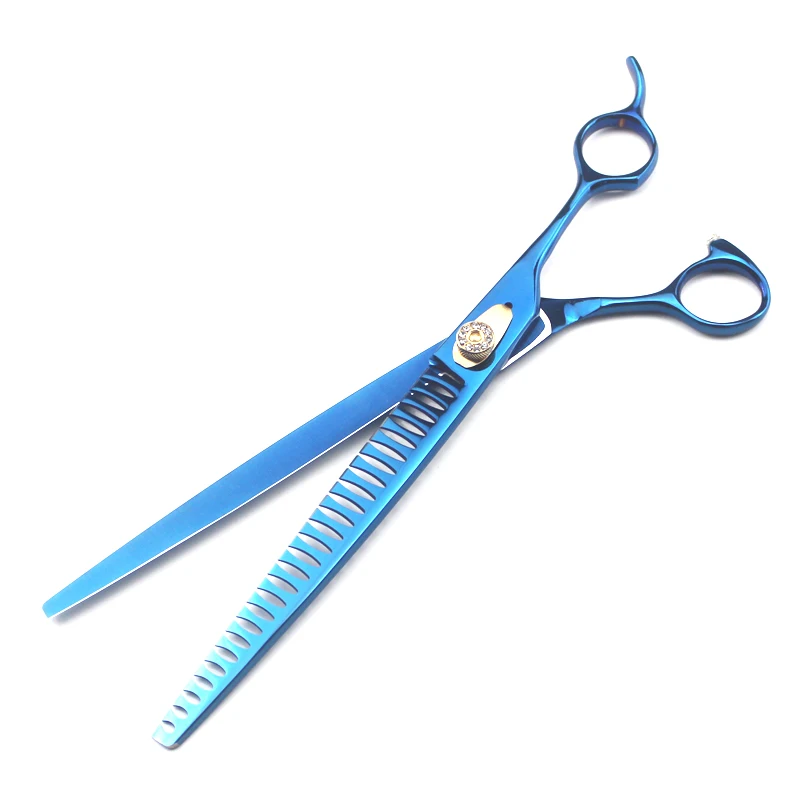 9.0 inch pet hairdressing scissors fish bone cut high-grade pet scissors JP440C material