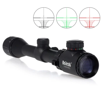 

3-9X32 Riflescope Red Green Dot Illuminated Hunting Scope With Free Mounts Outdoor Hunting Optics Sight Tactical Riflescope