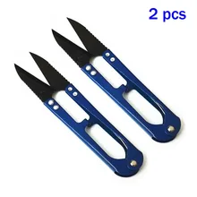 2 шт./партия) U ножницы для обрезки Маникюрные щипчики вышивка для бахромы и пряжи портновские ножницы резак инструмент w/пилообразные края