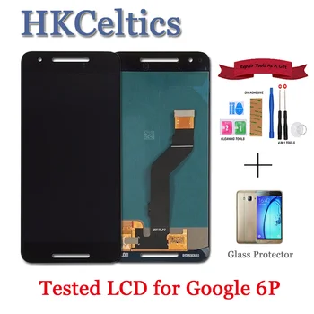 

Black Display For 5.7" Huawei Google Nexus 6P LCD with Frame Touch Screen Digitizer Assembly Replacement for Google Nexus 6P LCD