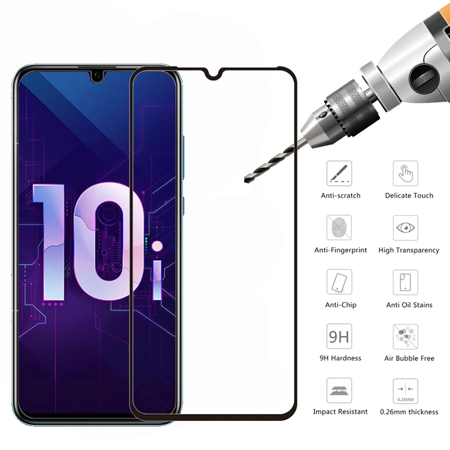 Защитное стекло закаленное для Huawei Honor 10i 20i i10|Защитные стёкла и плёнки| |