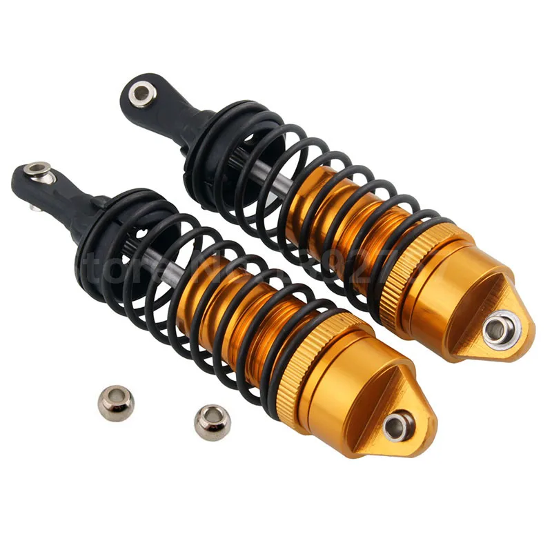

2 Pieces RC Car Parts Aluminum Alloy Front Shock Absorber 100mm For 1/10 Scale Models RC Traxxas Slash 4x4 Huan Qi 727
