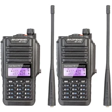 2PCS/LOT Original IP-57 Waterproof 136-174/400-520MHZ VHF UHF Portable BaoFeng BF-A58 Walkie Talkie Free Headset