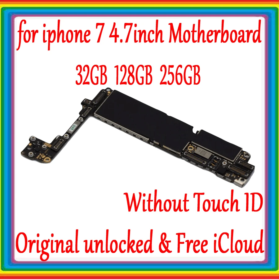 Чистая iCloud для iphone 7 4 дюймовая материнская плата с/без сенсорного ID 100%