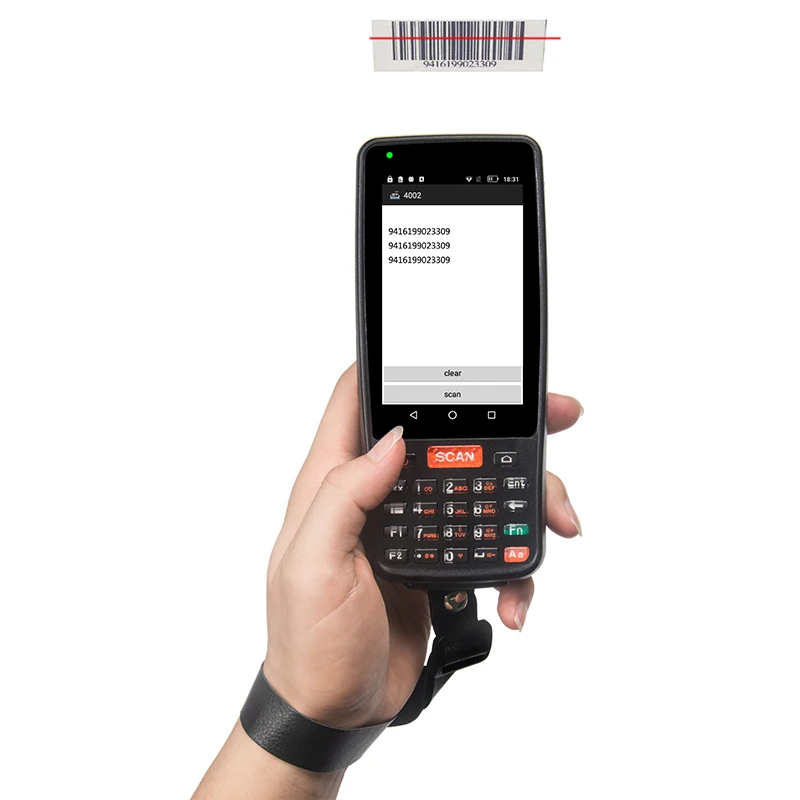 المساعد الشخصي الرقمي في الصناعة ماسح باركود لأنظمة android الليزر 1D 2D QR رمز ماسحة PDA يده محطة قارئ اتصال المدى القريب