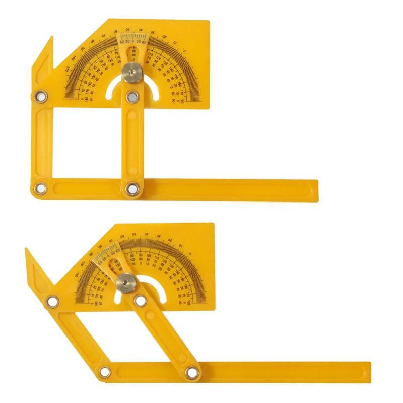 180 Degree Multi use Angle izer Protractor Template Tool Ruler Articulating Arms Folding Ruler font b