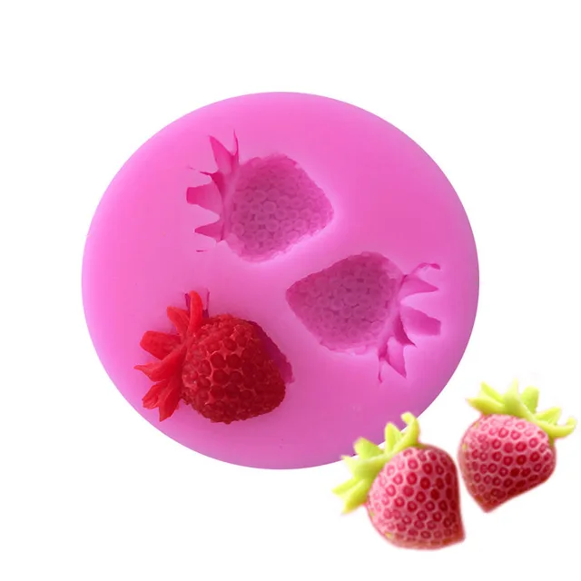 Strawberry Silicone Baking Bentuk Fondant Kue Alat Pastry Diy Strawberry Silicone Baking Bentuk Fondant Kue Alat Pastry Diy Peralatan Dapur