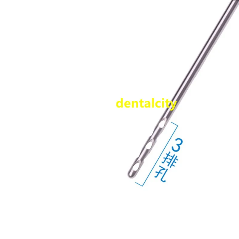 Канюля для сбора жира для стволовых клеток, канюля для липосакции жировой передачи иглы аспиратор для красоты, пористая капельная строгальная игла - Цвет: 1pcs  2.5-200mm