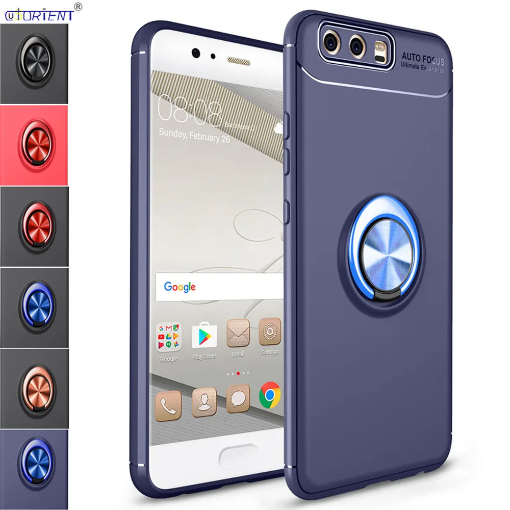 

For Huawei P10 Plus VKY-L09 VKY-L29 Silicone Shockproof Case Huawei P 10 VTR-L09 VTR-L29 Stand Ring Soft Case VTR L09 VKY L29