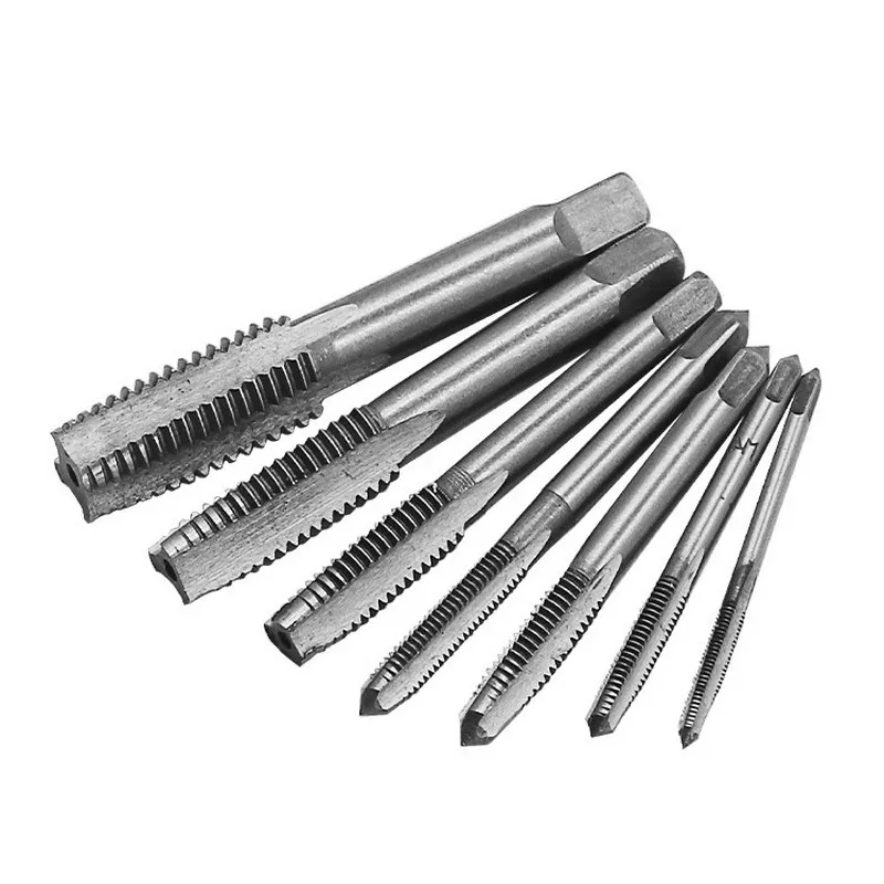 

7Pcs Drill Bit Set Tap Drill Bits Thread Metric Plug Tools for Carpentry Hand Screw Tap HSS Marble Kit Screw with Metal Machine