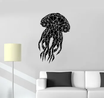

Art Design Marine Animal Jellyfish Wall Sticker Home Living Room Art Decorative Wall Mural Vinyl Removable Wall Decals Y-790
