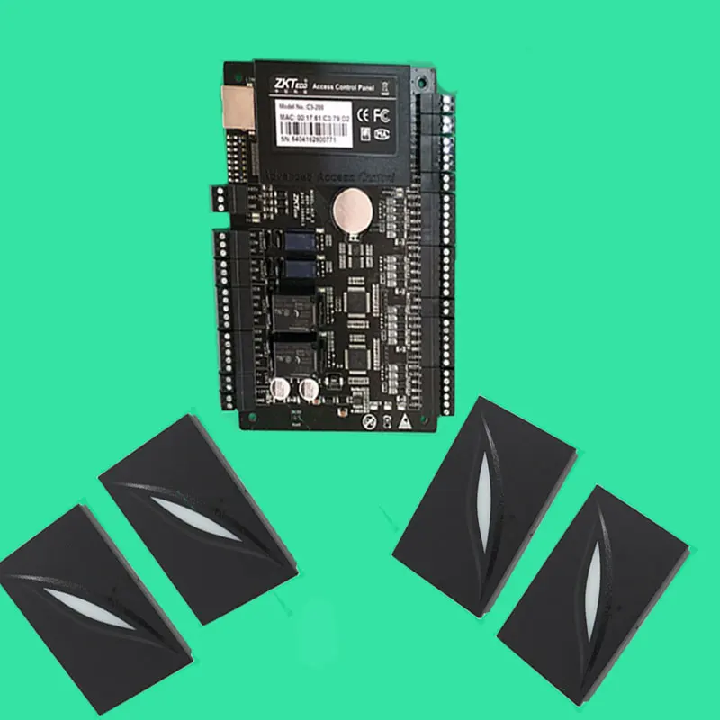 C3-200 две двери контроля доступа панели Системы tcp/ip Управление доступом;+ 4 шт. 125 кГц KR101E