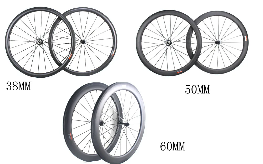 

Super light Powerway R13 carbon bicycle wheelset 38 50 60 mm depth clincher road bike wheels 25mm width wheels