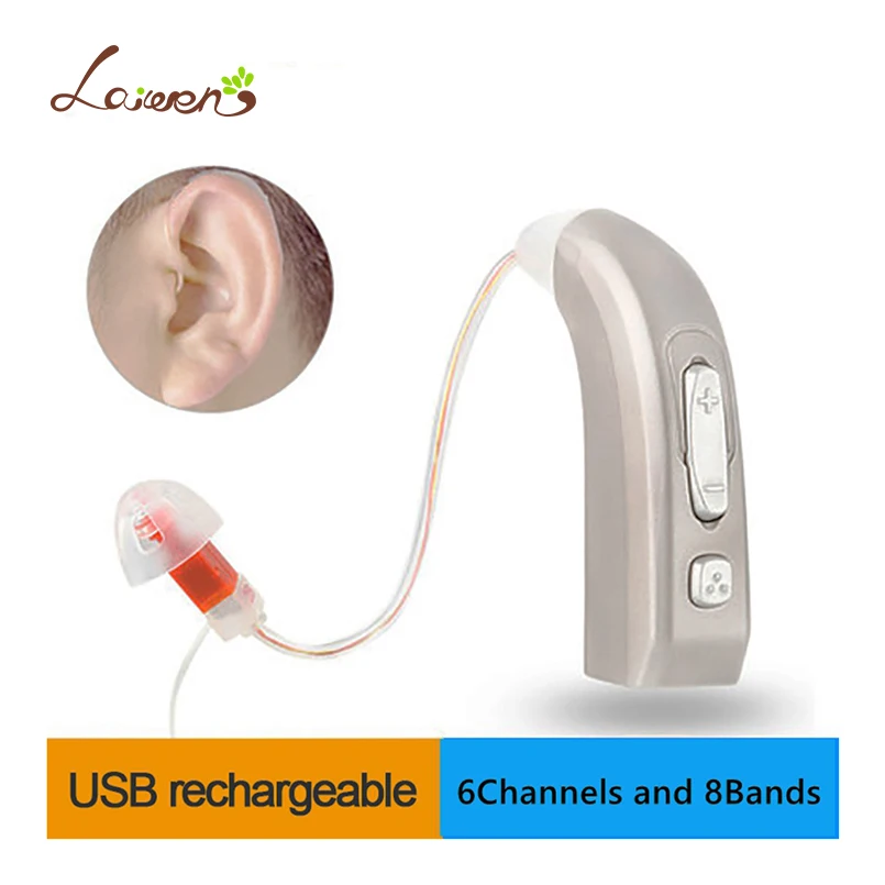 

JE37 Newest Rechargeable Hearing Aid Auidphones Microphone Amplifier To Profound Deaf Hearing Aids Left /Right ear