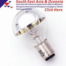 DN-60308 18550 24 в 40 Вт BA15d 24V40W половинная Корона серебряная чаша лампа накаливания hanaulux 56018550 Хирургическая Лампа