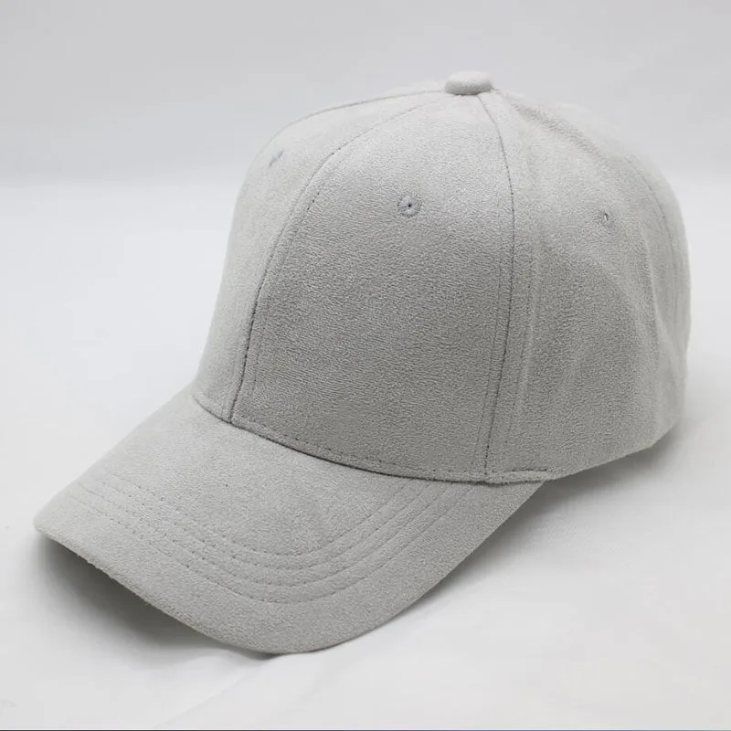 BINGYUANHAOXUAN, Для женщин шляпа Кепки Повседневное женские папа шляпа Для мужчин брендовые бейсболки 6 панели замшевая бейсбольная кепка Bone мужской женский Snapback шляпа - Цвет: gray