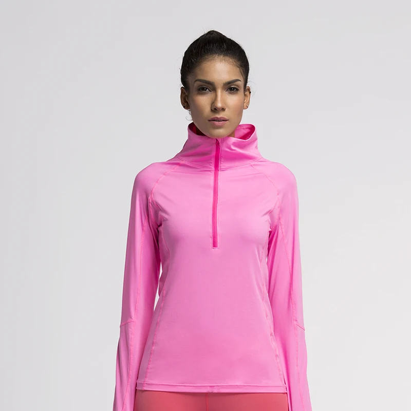 

Women running jacket coat compression tights sports fitness exercise shirt jerseys clothes gym long sleeve jacket